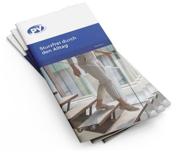 Titelbild Broschüre: Sturzfrei durch den Alltag